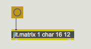 Create a 16x12 storage space for single 8-bit values.