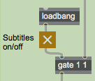 Control the flow of the time values with a  gate  object