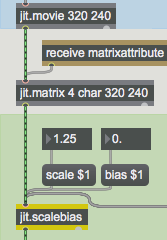 We can reassign the planes of a matrix as it goes through  jit.matrix