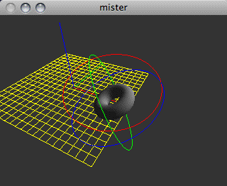 Using the  jit.gl.handle  object to manipulate the object’s position