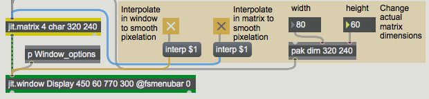 Interpolation doesn't do much when you're reducing the size of the matrix