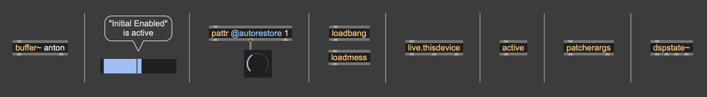 Max patcher stages of initialization