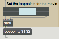 Setting loop points in a movie