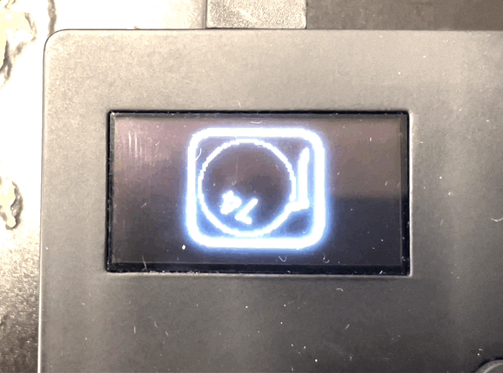 The finished record player display on the Move, showing the body, spinning record, and tone arm