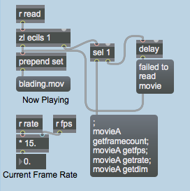 If the movie was read in successfully, get its  framecount ,  fps ,  rate , and  dim  attributes.