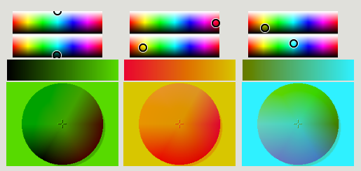 Using color gradients as lookup tables